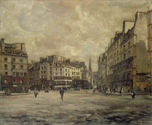 Place Maubert, Paris, 1888